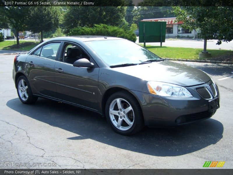 Granite Metallic / Ebony 2007 Pontiac G6 V6 Sedan