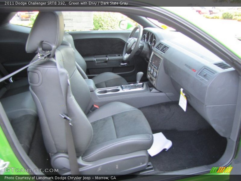 Green with Envy / Dark Slate Gray 2011 Dodge Challenger SRT8 392