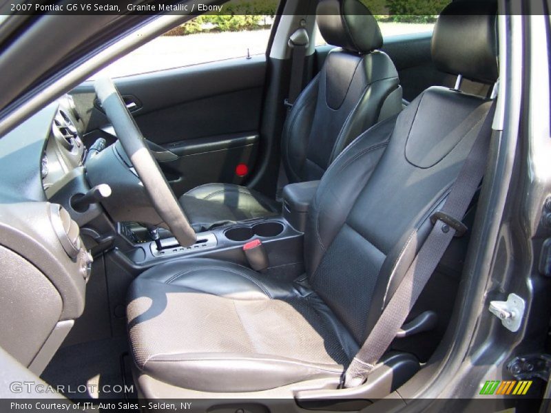  2007 G6 V6 Sedan Ebony Interior