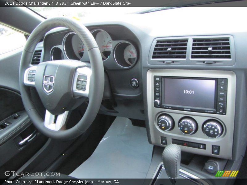 Green with Envy / Dark Slate Gray 2011 Dodge Challenger SRT8 392