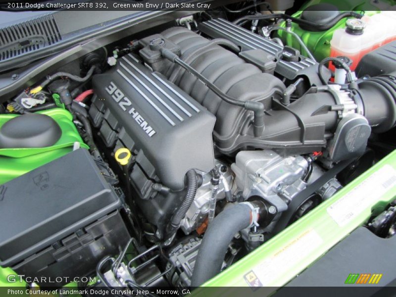Green with Envy / Dark Slate Gray 2011 Dodge Challenger SRT8 392