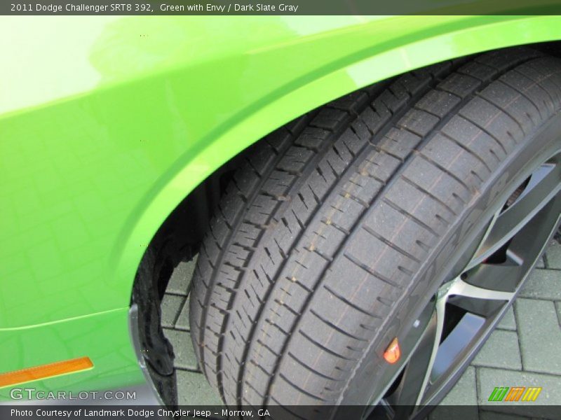 Green with Envy / Dark Slate Gray 2011 Dodge Challenger SRT8 392