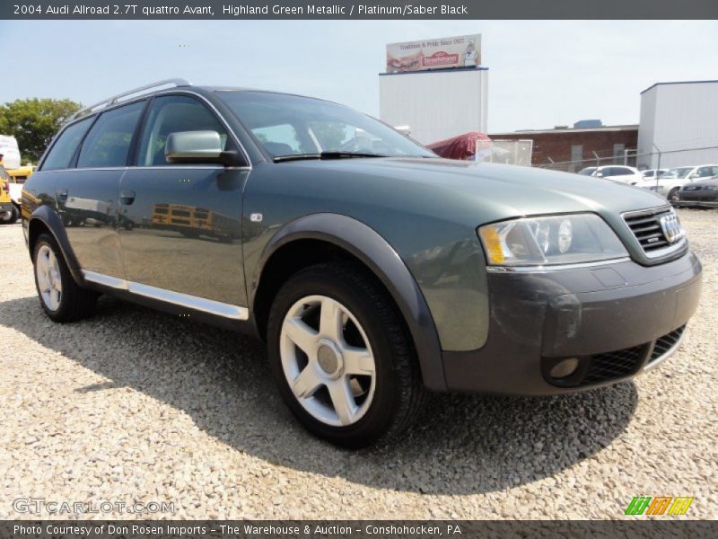 Highland Green Metallic / Platinum/Saber Black 2004 Audi Allroad 2.7T quattro Avant