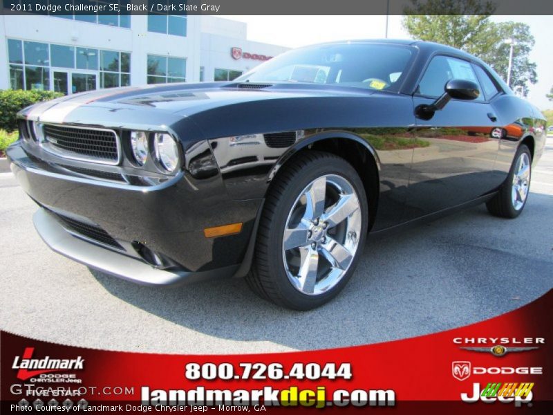 Black / Dark Slate Gray 2011 Dodge Challenger SE