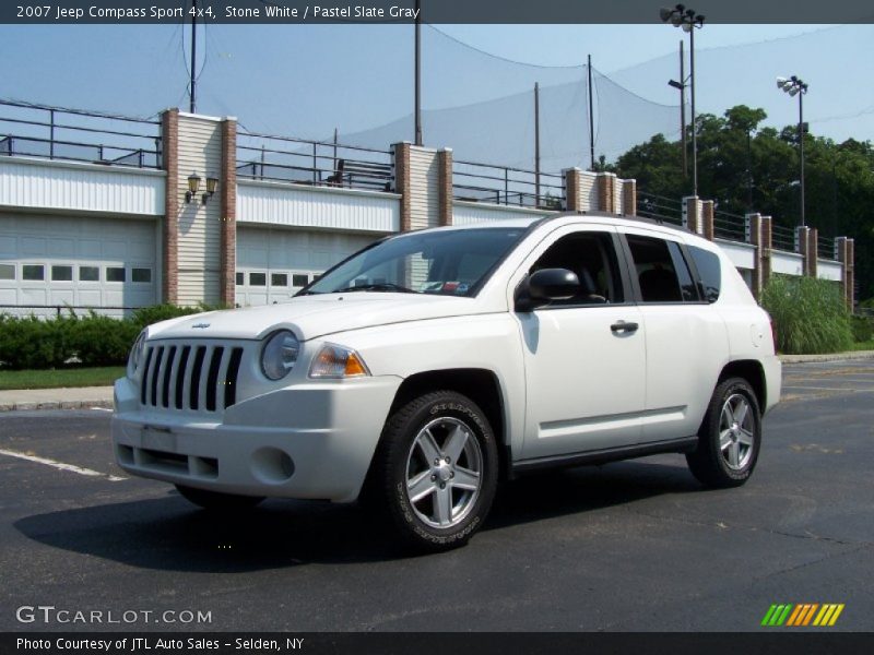 Stone White / Pastel Slate Gray 2007 Jeep Compass Sport 4x4