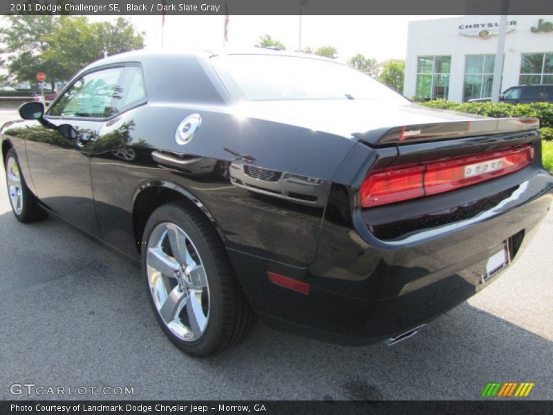Black / Dark Slate Gray 2011 Dodge Challenger SE