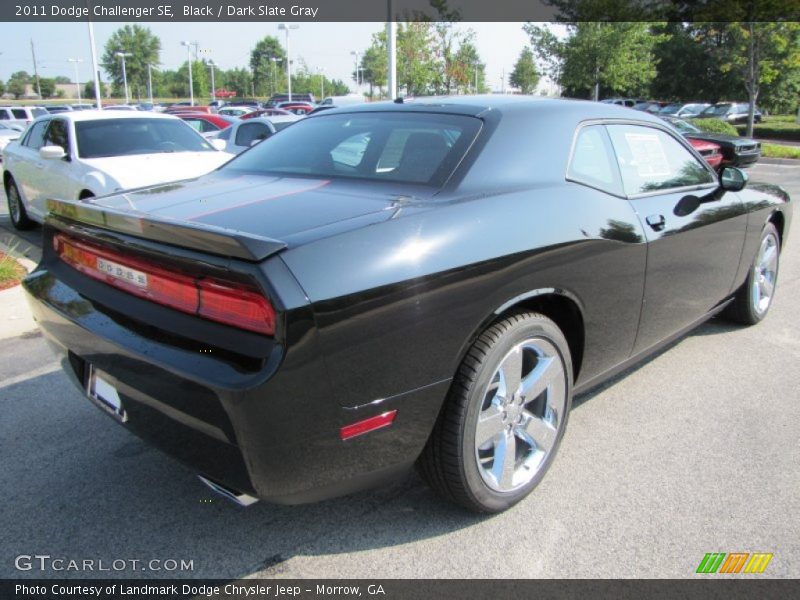 Black / Dark Slate Gray 2011 Dodge Challenger SE