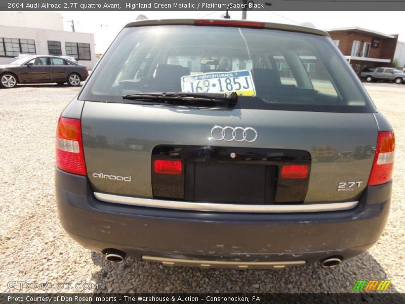 Highland Green Metallic / Platinum/Saber Black 2004 Audi Allroad 2.7T quattro Avant