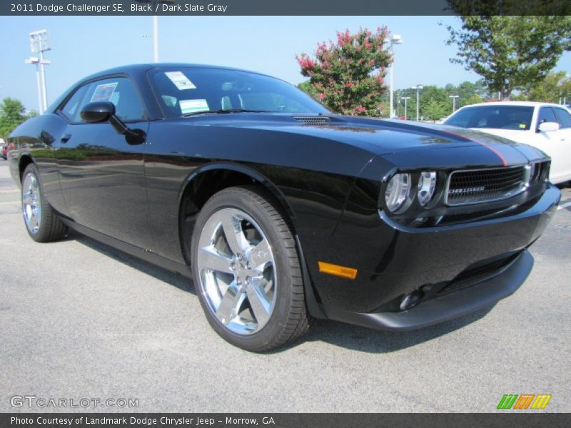 Black / Dark Slate Gray 2011 Dodge Challenger SE