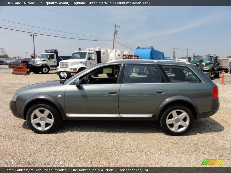 Highland Green Metallic / Platinum/Saber Black 2004 Audi Allroad 2.7T quattro Avant