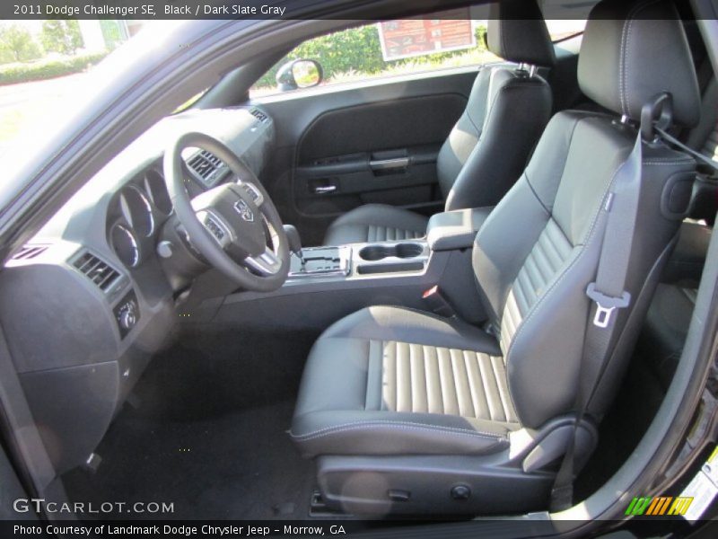 Black / Dark Slate Gray 2011 Dodge Challenger SE
