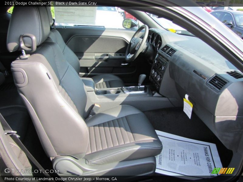 Black / Dark Slate Gray 2011 Dodge Challenger SE