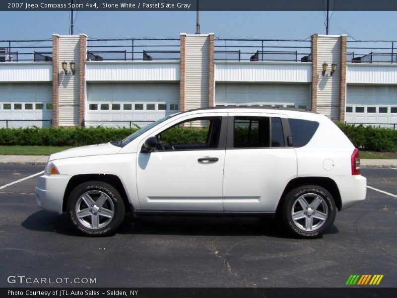 Stone White / Pastel Slate Gray 2007 Jeep Compass Sport 4x4