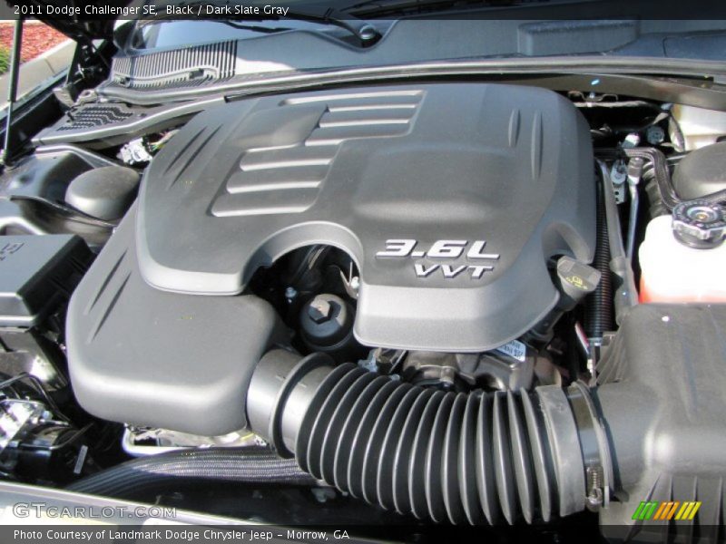 Black / Dark Slate Gray 2011 Dodge Challenger SE