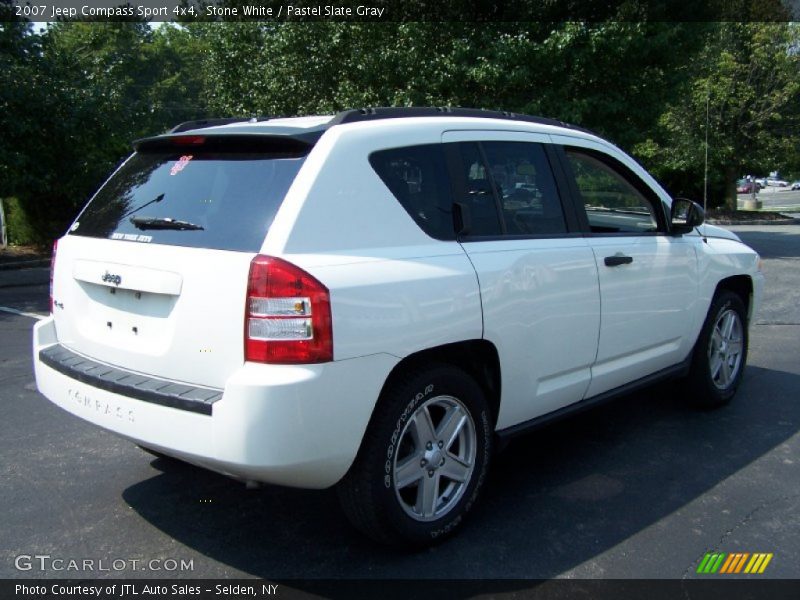 Stone White / Pastel Slate Gray 2007 Jeep Compass Sport 4x4