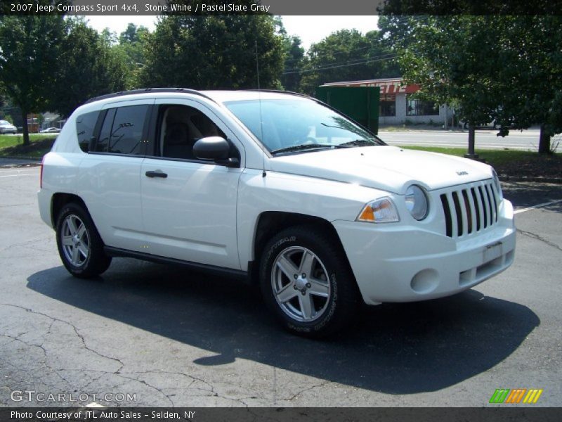 Stone White / Pastel Slate Gray 2007 Jeep Compass Sport 4x4