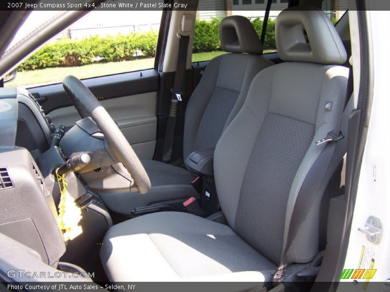 Stone White / Pastel Slate Gray 2007 Jeep Compass Sport 4x4