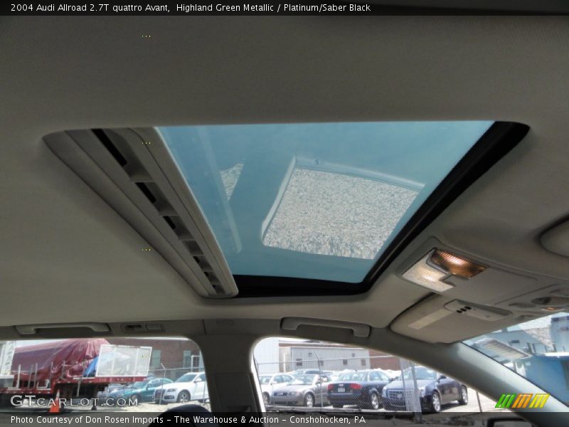 Highland Green Metallic / Platinum/Saber Black 2004 Audi Allroad 2.7T quattro Avant