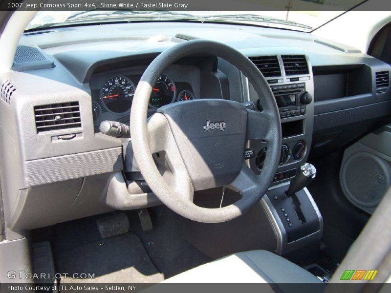 Stone White / Pastel Slate Gray 2007 Jeep Compass Sport 4x4