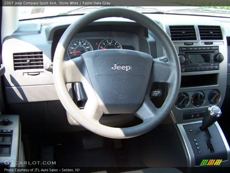 Stone White / Pastel Slate Gray 2007 Jeep Compass Sport 4x4