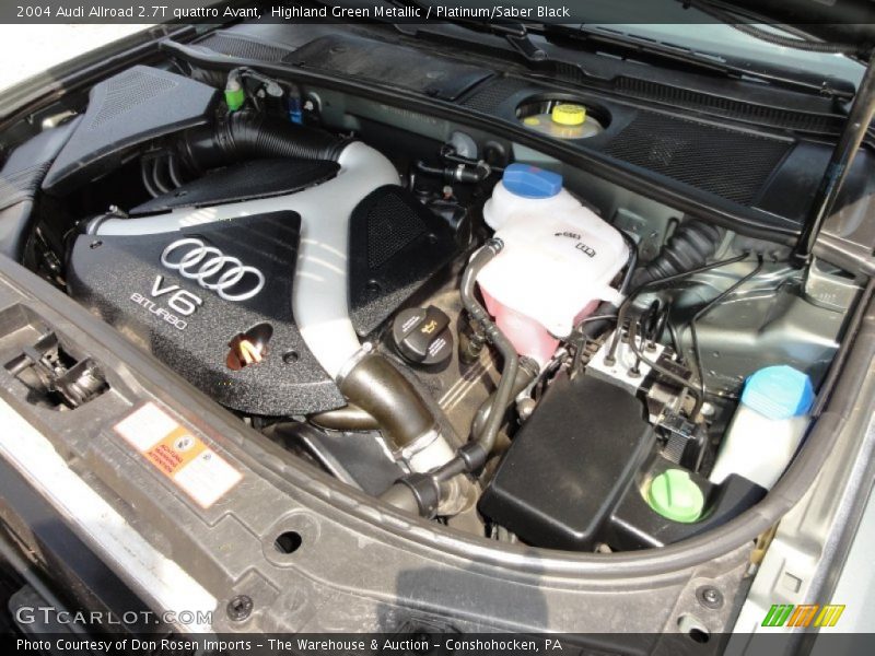  2004 Allroad 2.7T quattro Avant Engine - 2.7 Liter Twin-Turbocharged DOHC 30-Valve V6