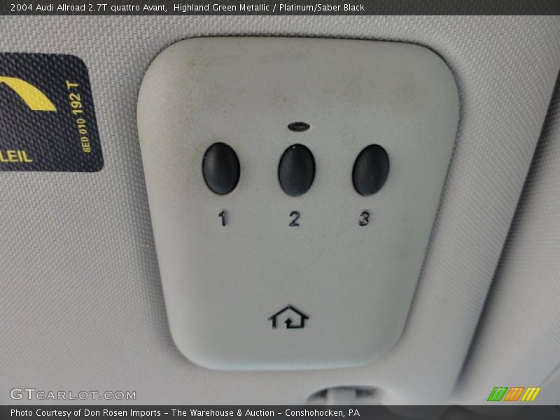 Controls of 2004 Allroad 2.7T quattro Avant