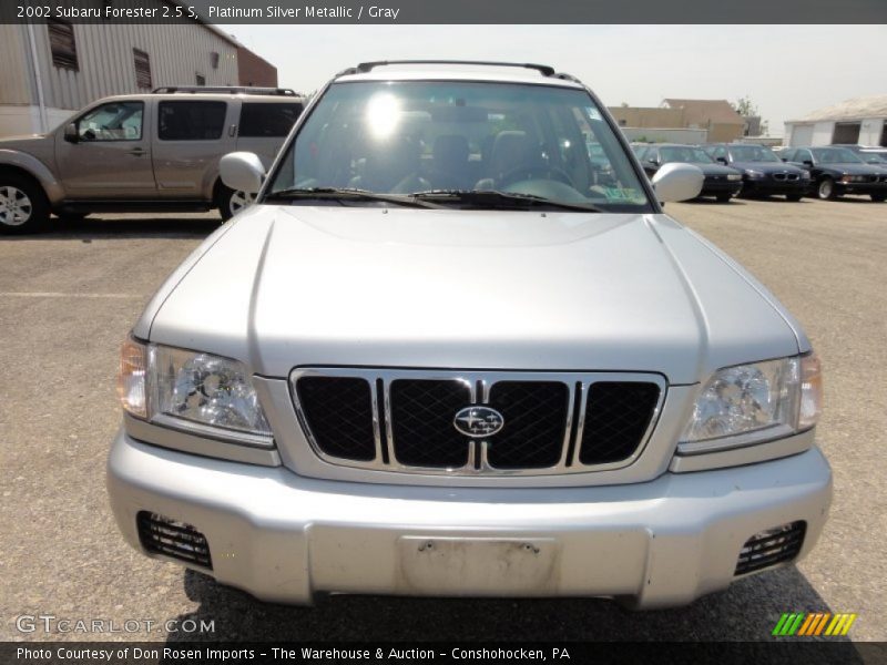 Platinum Silver Metallic / Gray 2002 Subaru Forester 2.5 S