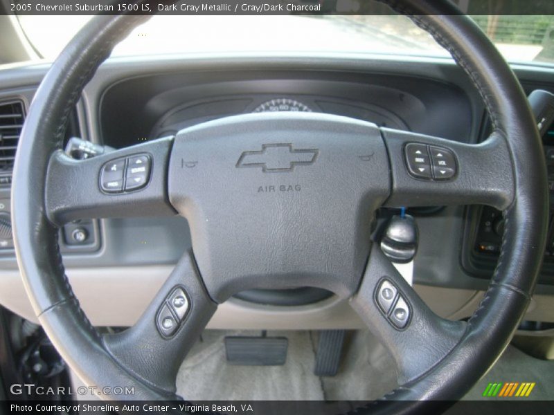 Dark Gray Metallic / Gray/Dark Charcoal 2005 Chevrolet Suburban 1500 LS