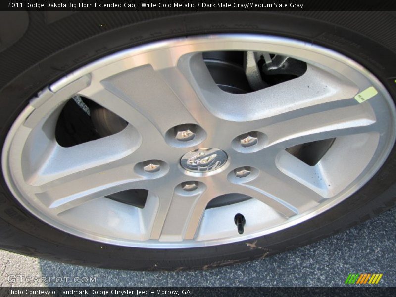 White Gold Metallic / Dark Slate Gray/Medium Slate Gray 2011 Dodge Dakota Big Horn Extended Cab