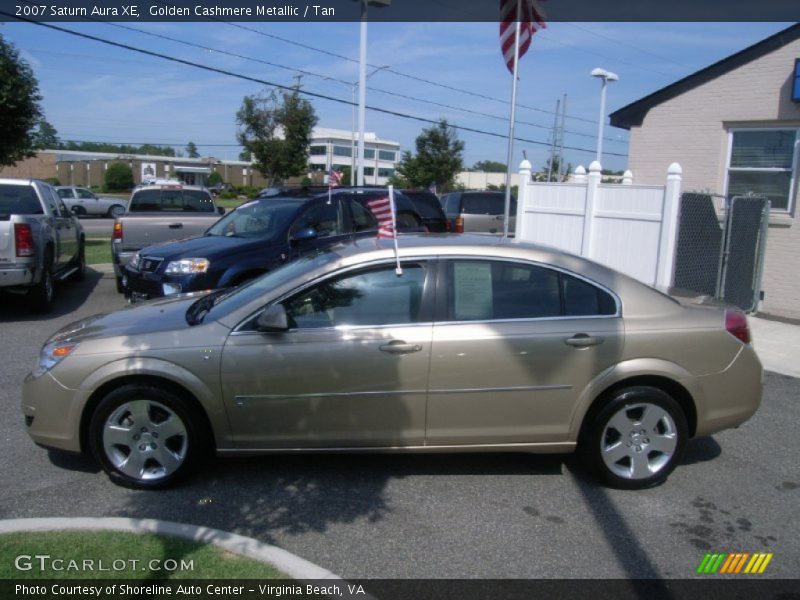 Golden Cashmere Metallic / Tan 2007 Saturn Aura XE
