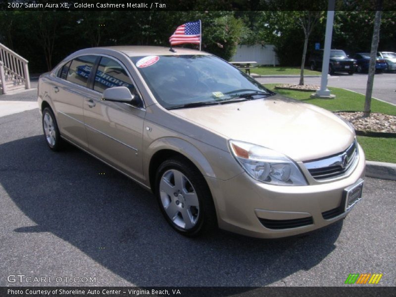 Golden Cashmere Metallic / Tan 2007 Saturn Aura XE