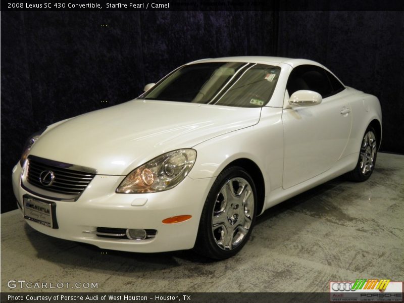Starfire Pearl / Camel 2008 Lexus SC 430 Convertible