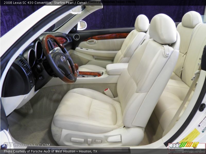 Starfire Pearl / Camel 2008 Lexus SC 430 Convertible