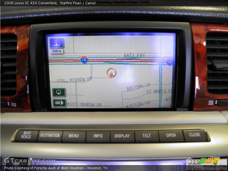 Starfire Pearl / Camel 2008 Lexus SC 430 Convertible