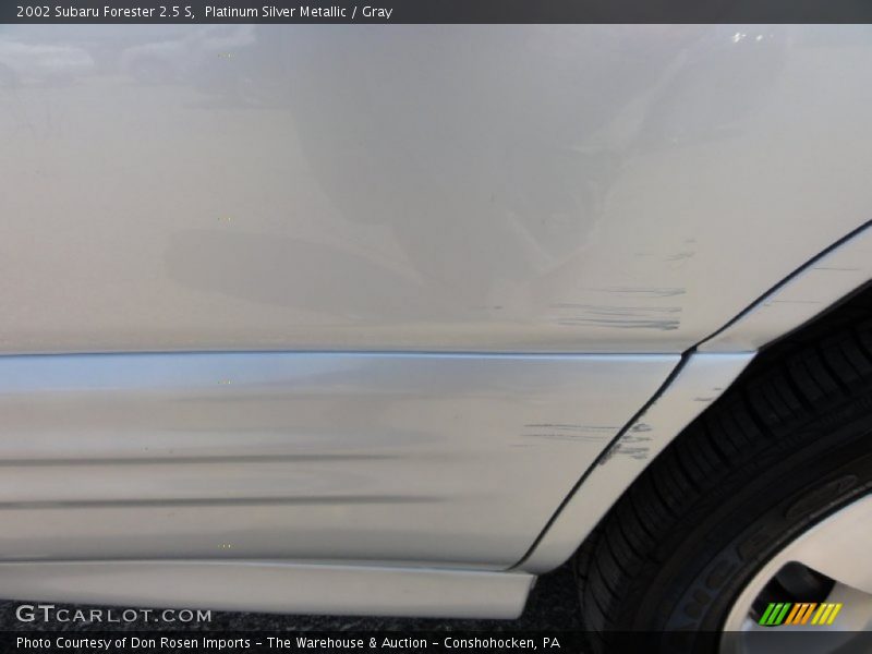 Platinum Silver Metallic / Gray 2002 Subaru Forester 2.5 S