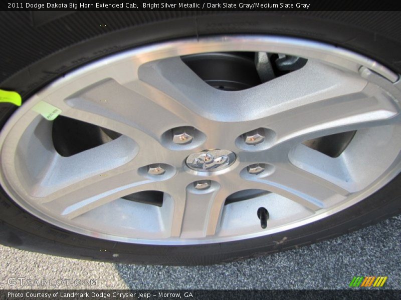 Bright Silver Metallic / Dark Slate Gray/Medium Slate Gray 2011 Dodge Dakota Big Horn Extended Cab