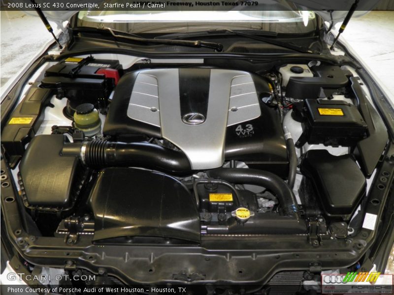 Starfire Pearl / Camel 2008 Lexus SC 430 Convertible