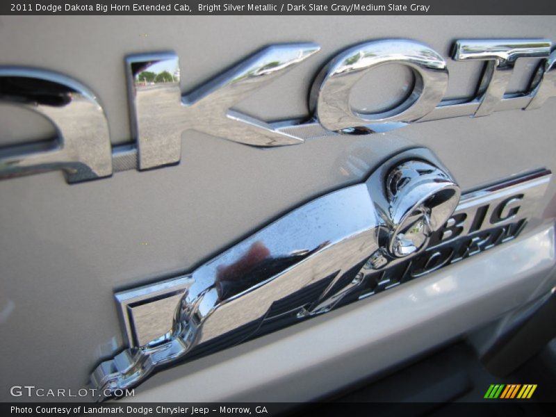Bright Silver Metallic / Dark Slate Gray/Medium Slate Gray 2011 Dodge Dakota Big Horn Extended Cab