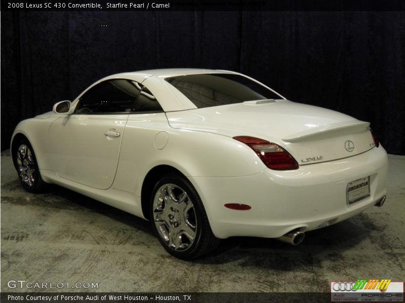 Starfire Pearl / Camel 2008 Lexus SC 430 Convertible