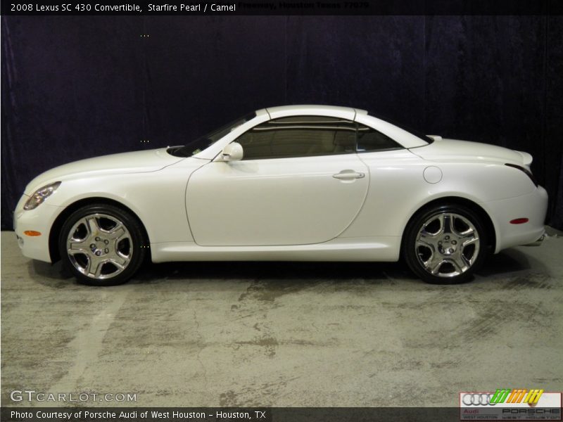 Starfire Pearl / Camel 2008 Lexus SC 430 Convertible