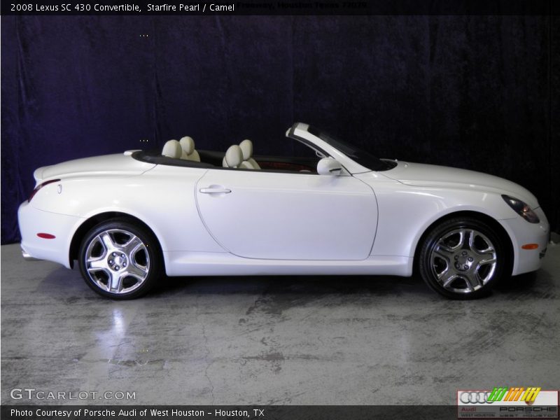 Starfire Pearl / Camel 2008 Lexus SC 430 Convertible