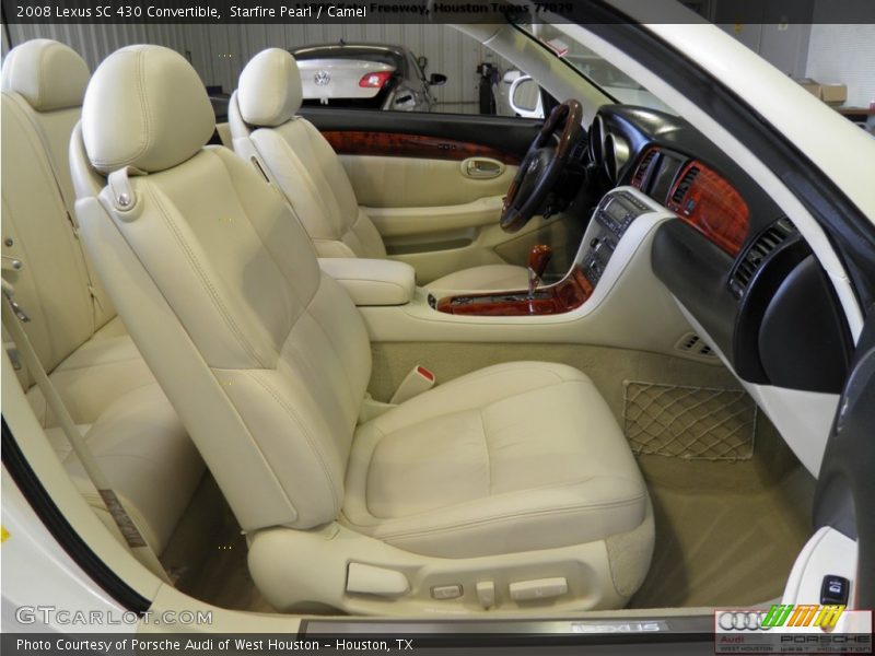 Starfire Pearl / Camel 2008 Lexus SC 430 Convertible