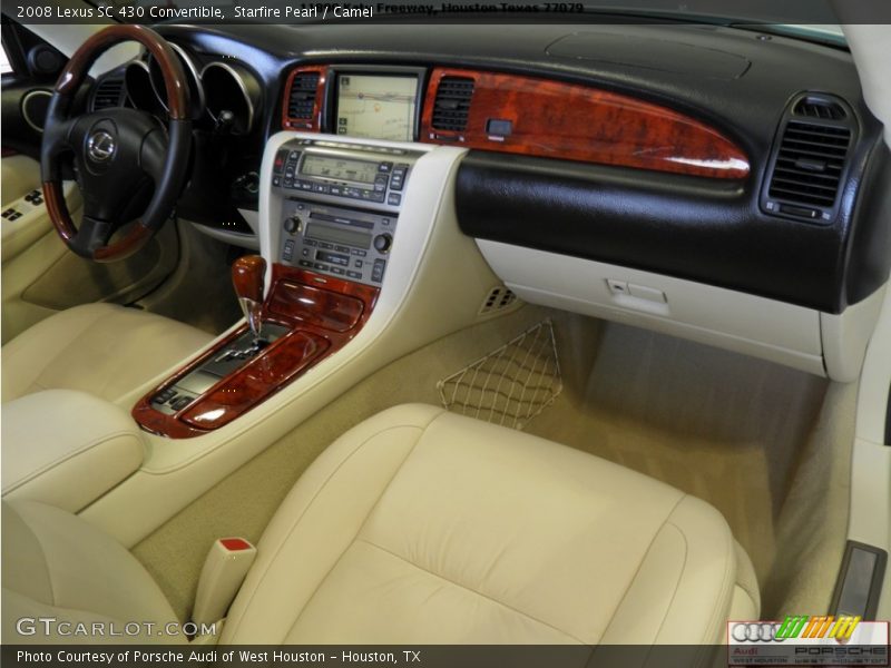 Starfire Pearl / Camel 2008 Lexus SC 430 Convertible