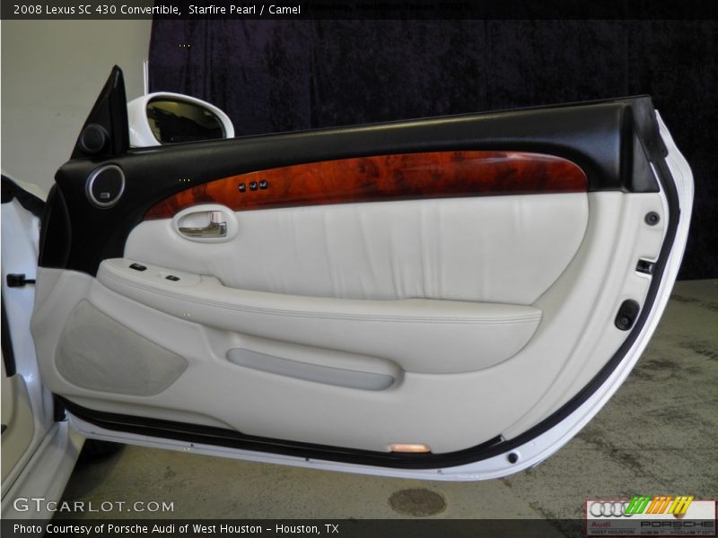 Starfire Pearl / Camel 2008 Lexus SC 430 Convertible