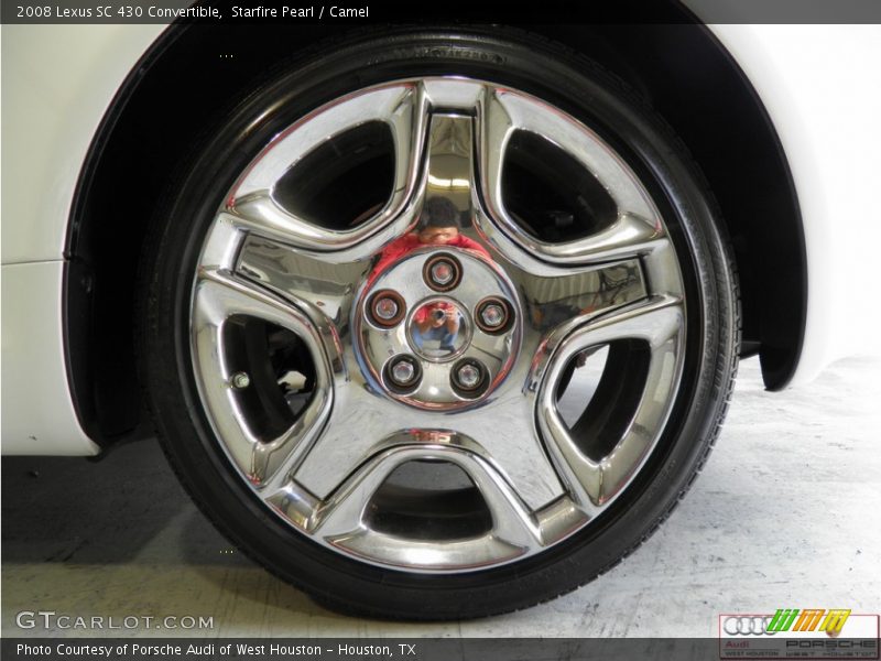 Starfire Pearl / Camel 2008 Lexus SC 430 Convertible