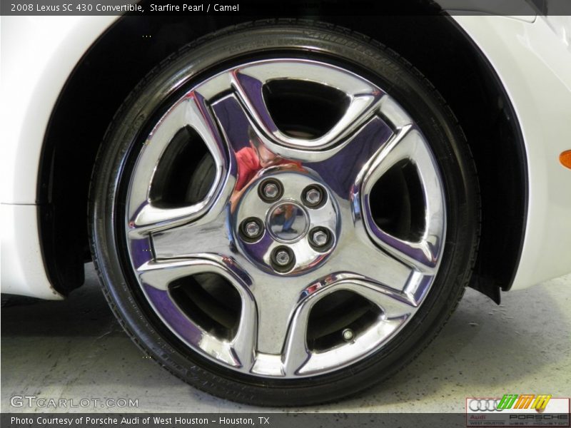 Starfire Pearl / Camel 2008 Lexus SC 430 Convertible