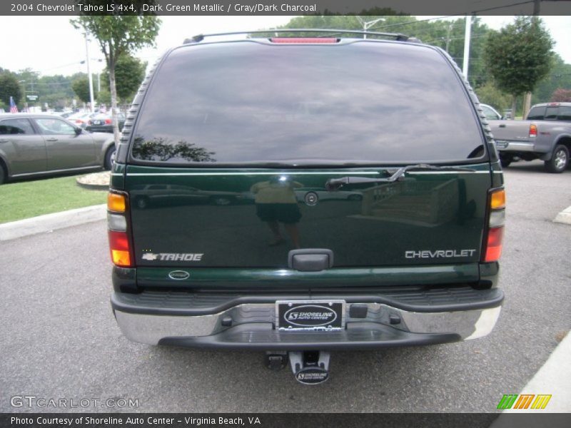 Dark Green Metallic / Gray/Dark Charcoal 2004 Chevrolet Tahoe LS 4x4