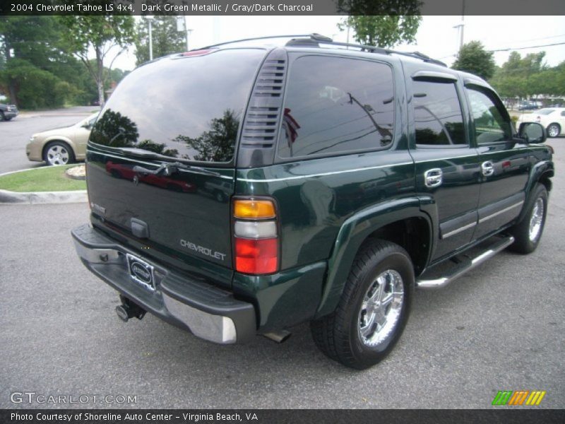 Dark Green Metallic / Gray/Dark Charcoal 2004 Chevrolet Tahoe LS 4x4