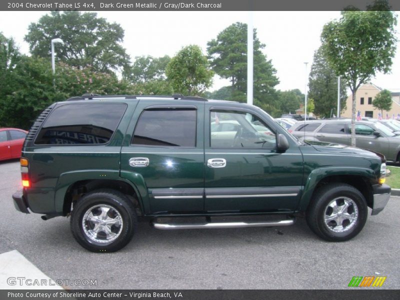 Dark Green Metallic / Gray/Dark Charcoal 2004 Chevrolet Tahoe LS 4x4