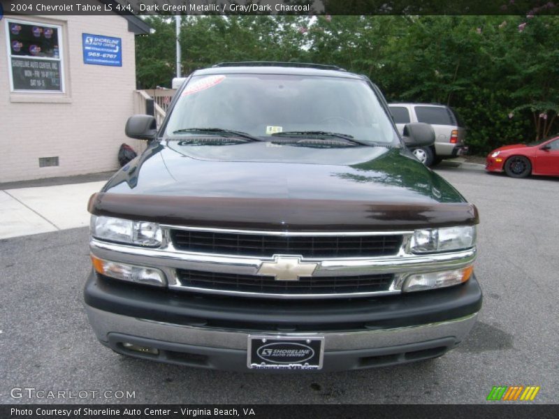 Dark Green Metallic / Gray/Dark Charcoal 2004 Chevrolet Tahoe LS 4x4
